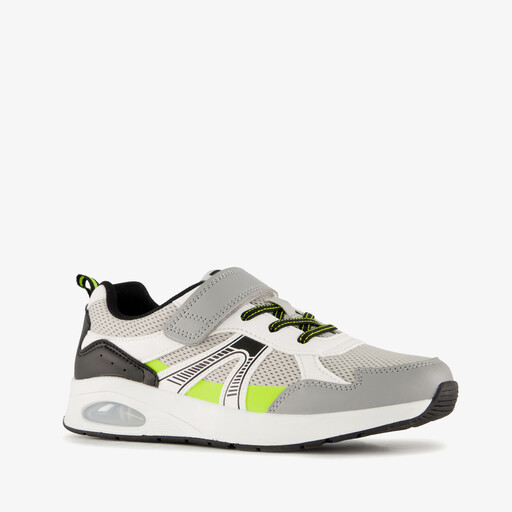 Jongens sneakers met airzool grijs groen