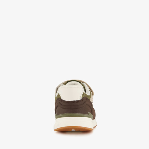 Jongens sneakers bruin groen