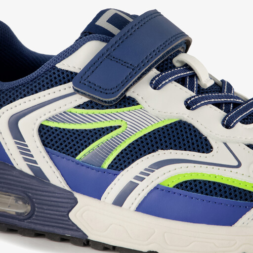 Jongens sneakers met airzool blauw wit