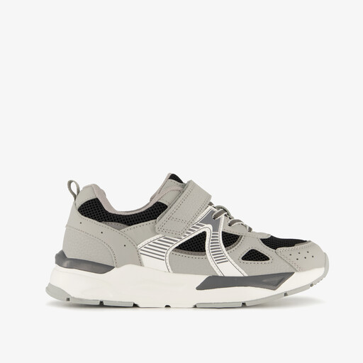 Jongens sneakers grijs zwart