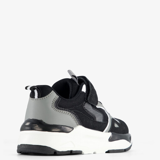 Jongens sneakers zwart grijs
