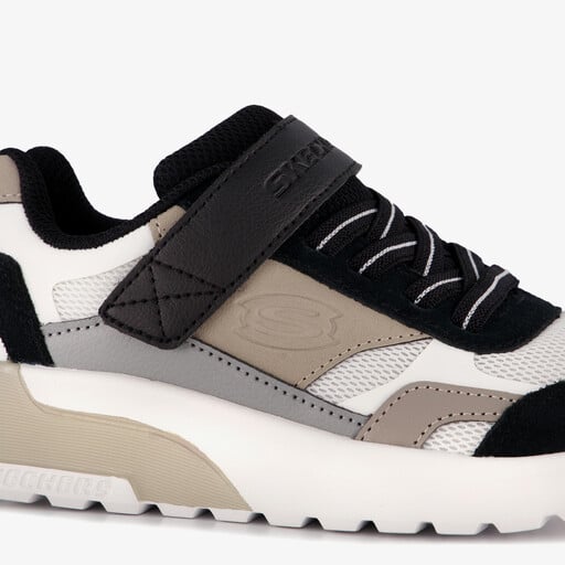 Boys SKX-225 jongens sneakers zwart beige