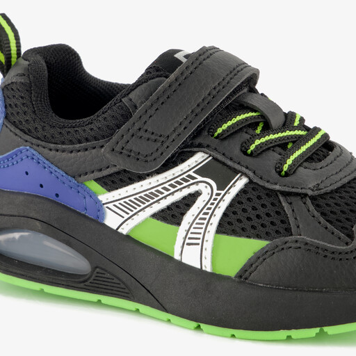 Jongens sneakers met airzool zwart groen