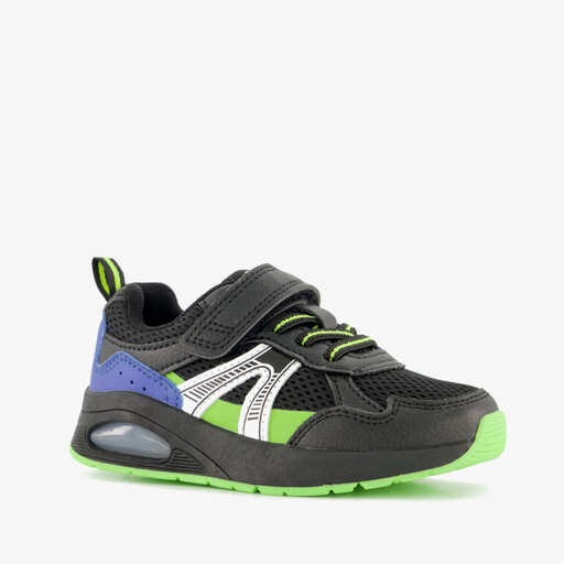 Jongens sneakers met airzool zwart groen