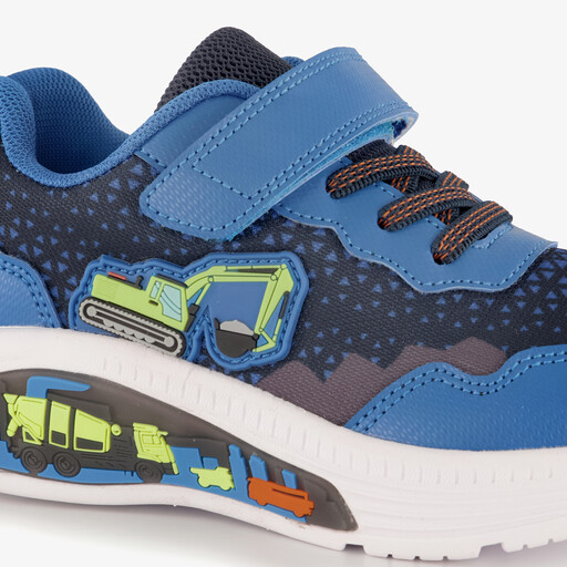 Jongens sneakers met lichtjes en graafmachines