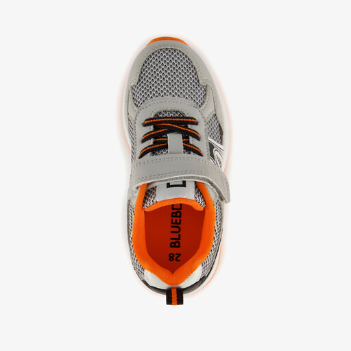 Jongens sneakers met airzool grijs oranje