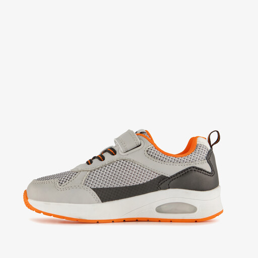 Jongens sneakers met airzool grijs oranje