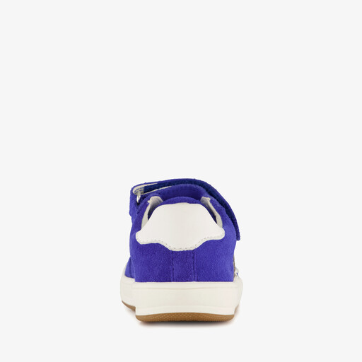 Suède jongens sneakers blauw wit