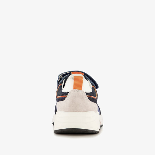 Suède jongens sneakers donkerblauw