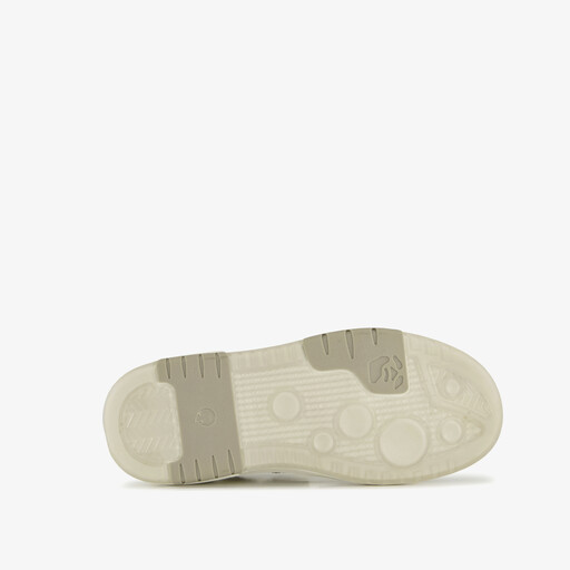 Suede jongens sneakers grijs wit