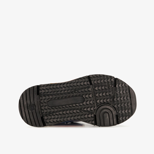 Suede jongens sneakers blauw bruin