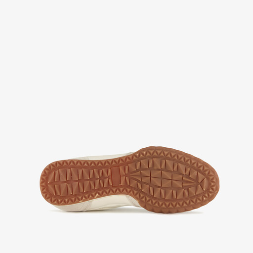 Suede dames sneakers wit