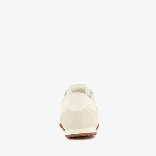Suede dames sneakers wit