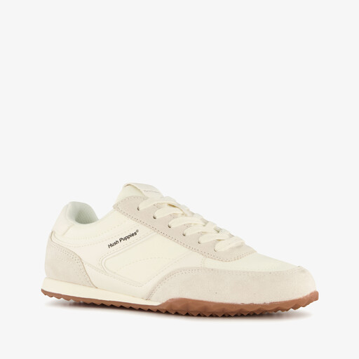 Suede dames sneakers wit