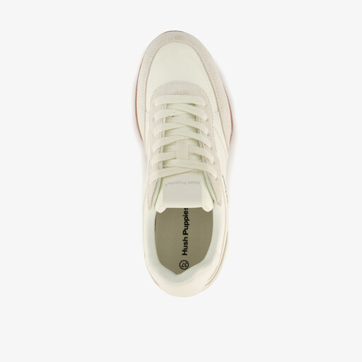 Suede dames sneakers wit