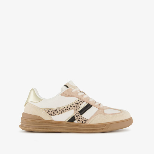 Dames sneakers beige wit