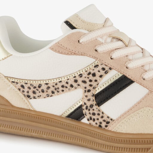 Dames sneakers beige wit