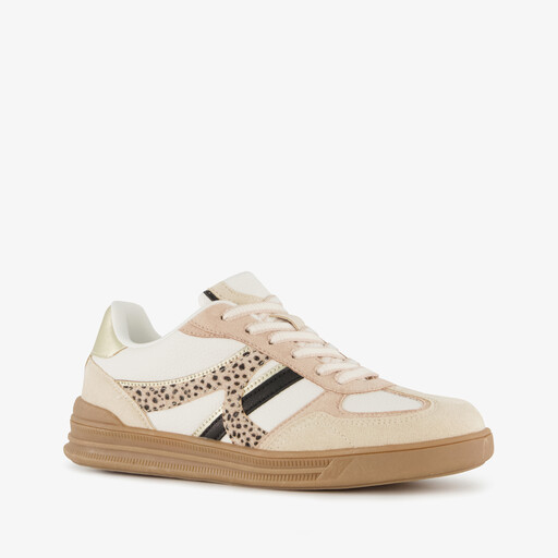 Dames sneakers beige wit