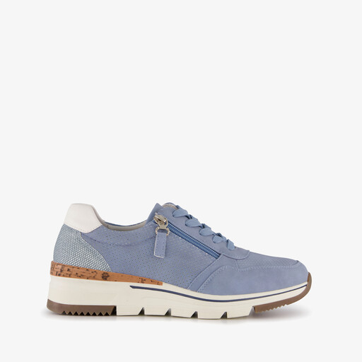 Dames sneakers met kurkdetail blauw