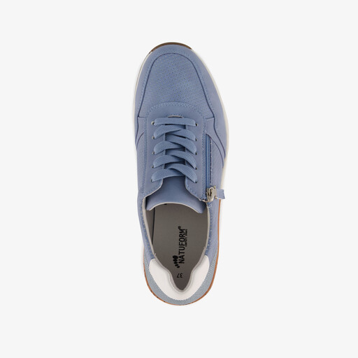 Dames sneakers met kurkdetail blauw