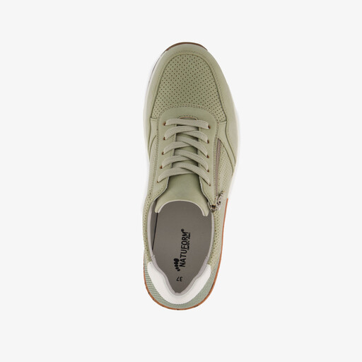 Dames sneakers met kurkdetail groen