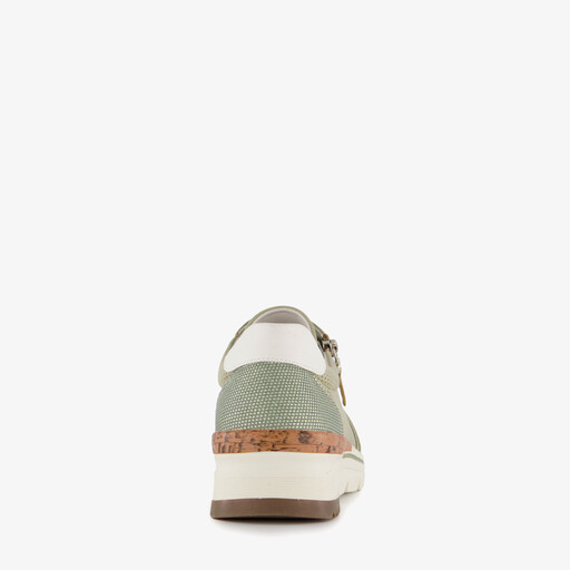 Dames sneakers met kurkdetail groen