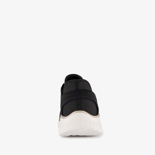 Slip-ins: BOBS Sport Wide Fit dames sneakers zwart wit