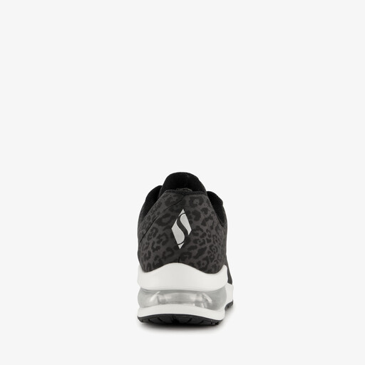 Uno 2 dames sneakers met panterprint en airzool zwart