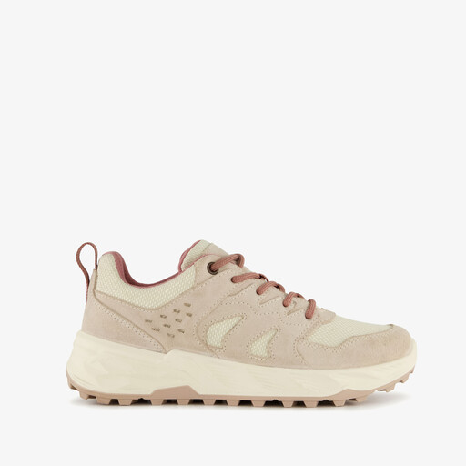 Suede dames sneakers beige