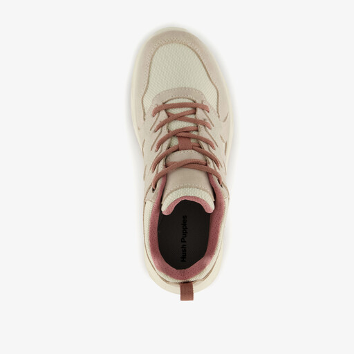 Suede dames sneakers beige