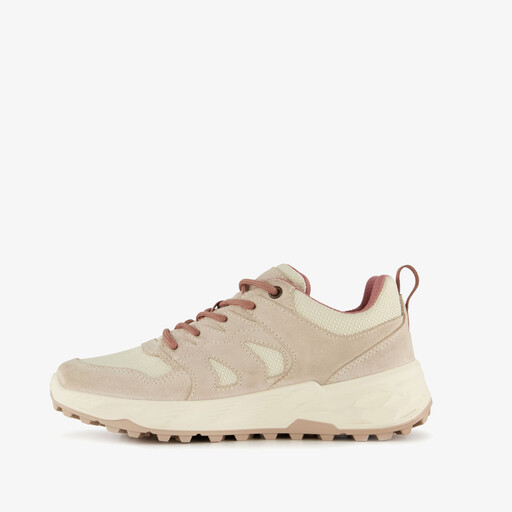 Suede dames sneakers beige