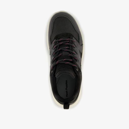 Suede dames sneakers zwart