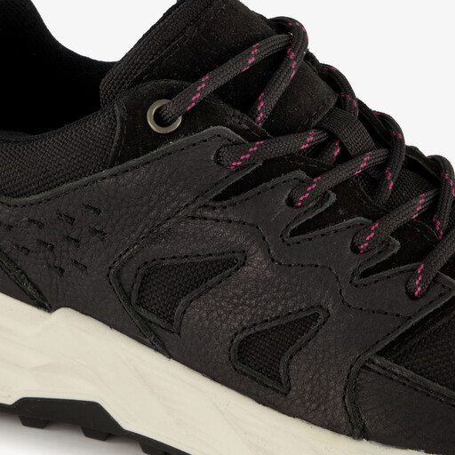 Suede dames sneakers zwart