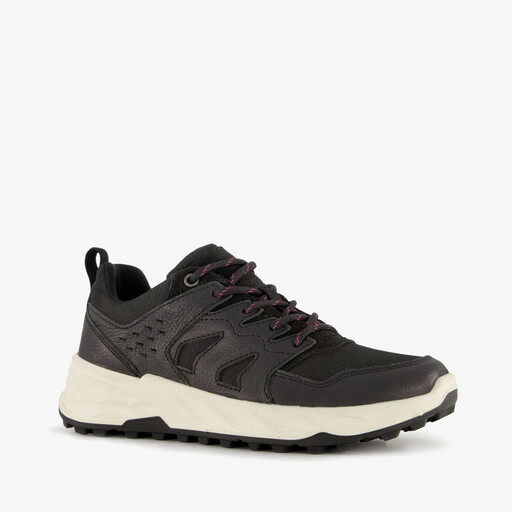 Suede dames sneakers zwart