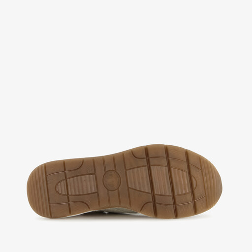 Suede dames sneakers beige bruin