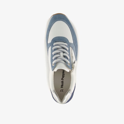 Suede dames sneakers blauw