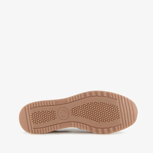 Leren dames sneakers beige