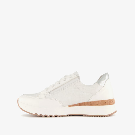 Leren dames sneakers wit