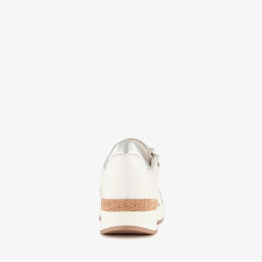 Leren dames sneakers wit