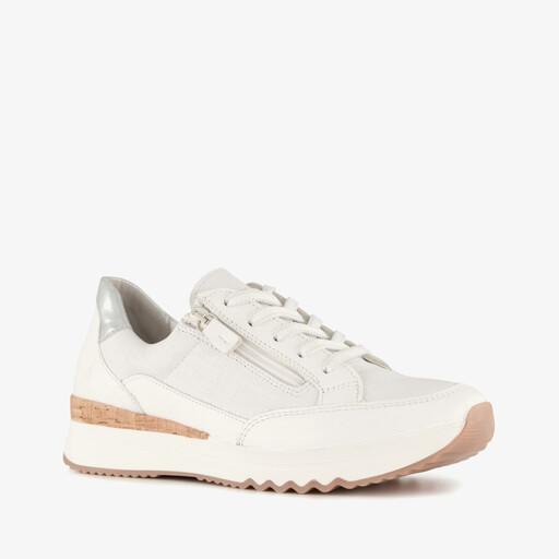 Leren dames sneakers wit