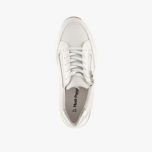 Leren dames sneakers wit