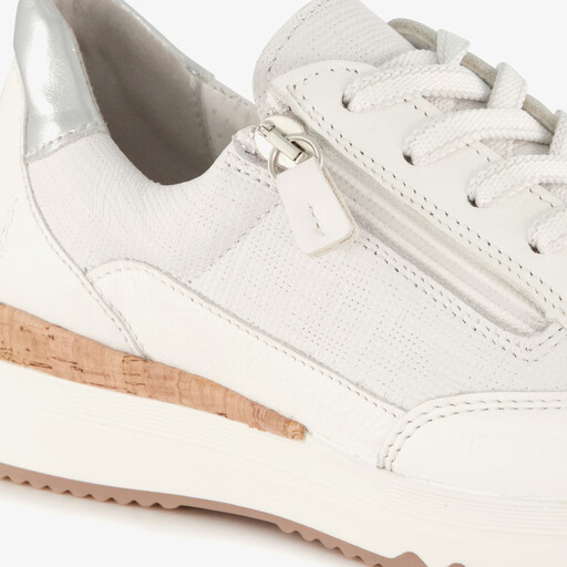 Leren dames sneakers wit