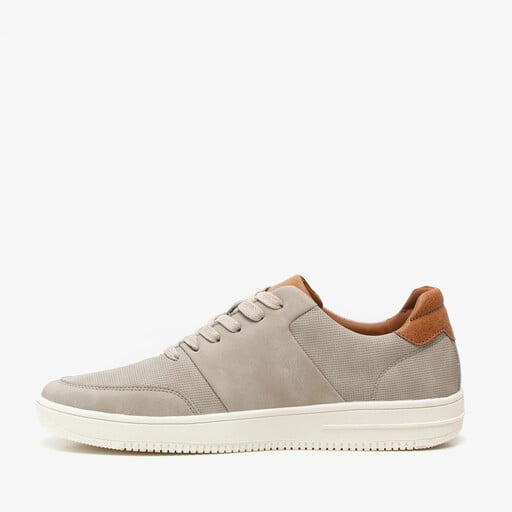 Heren sneakers grijs bruin