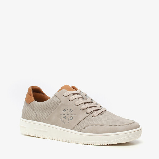 Heren sneakers grijs bruin