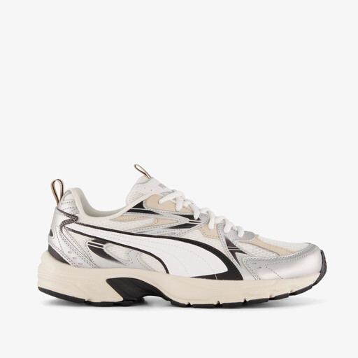 Milenio Tech heren sneakers beige zilver