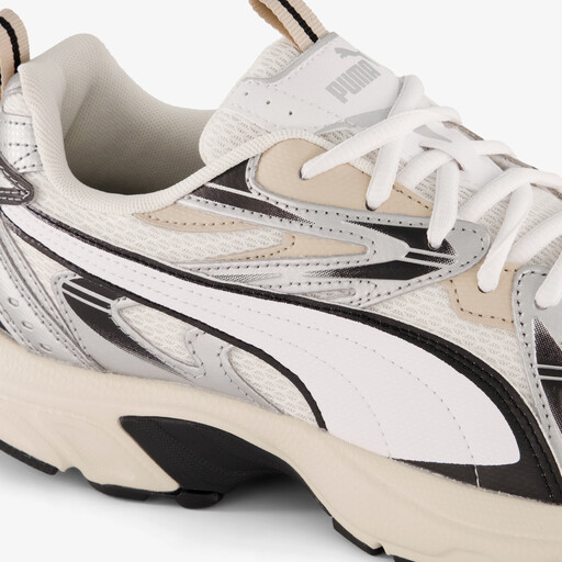Milenio Tech heren sneakers beige zilver