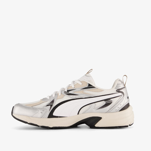 Milenio Tech heren sneakers beige zilver