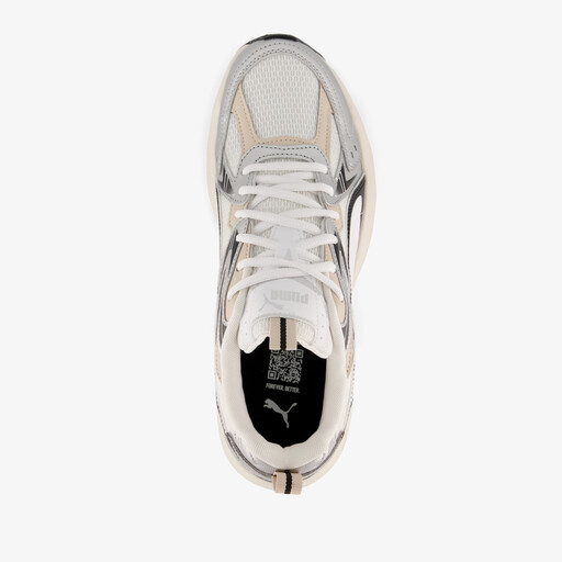 Milenio Tech heren sneakers beige zilver