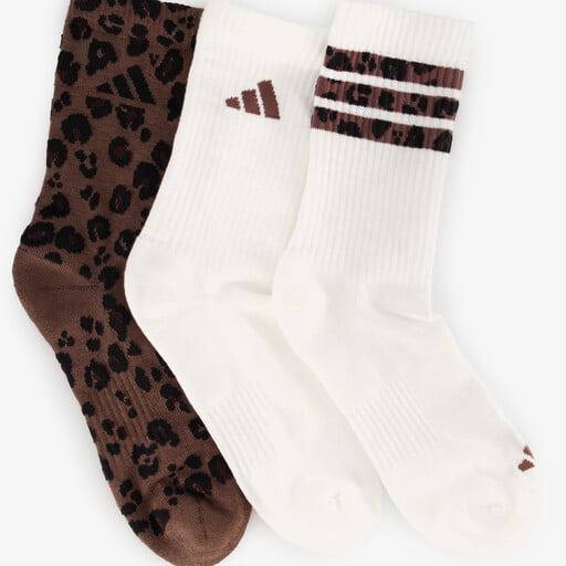 3 paar dames sokken met panterprint
