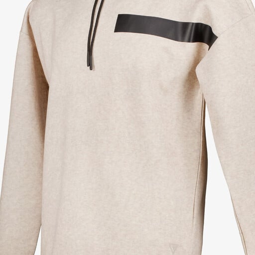 Heren hoodie beige